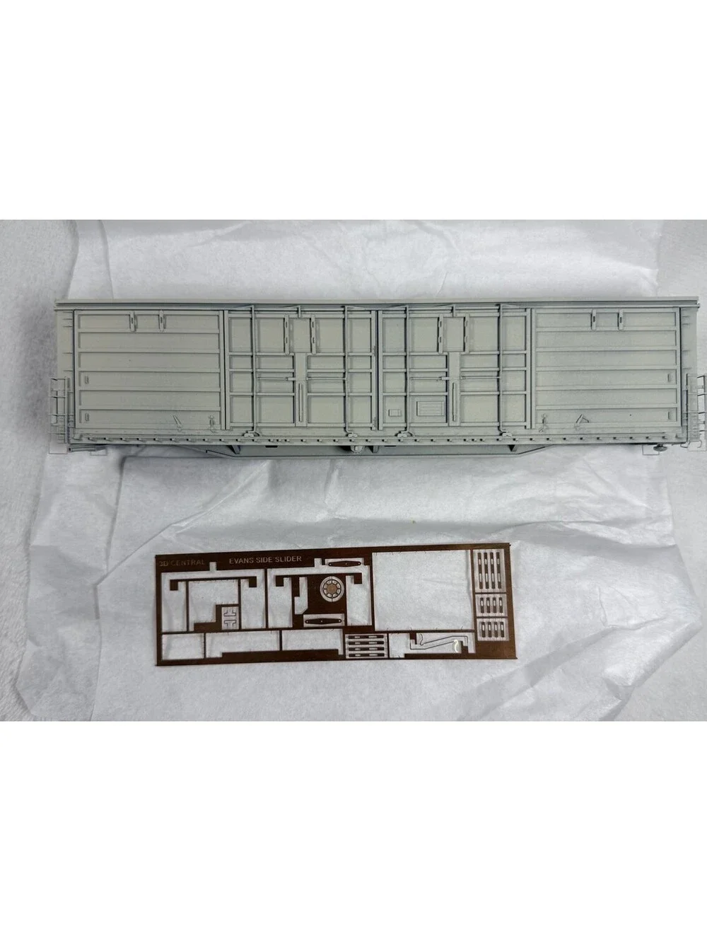 3D Central HO Scale MNS Evans Side Slider All Door Boxcar Kit #32001 Phase 1